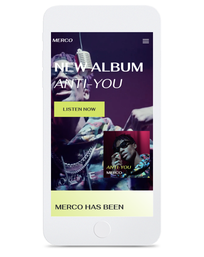 Rap Musician — mobile view