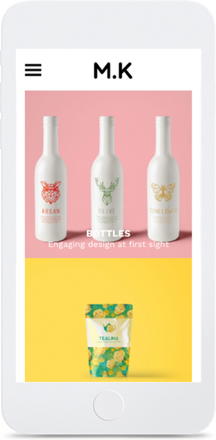 Creative Portfolio — mobile view