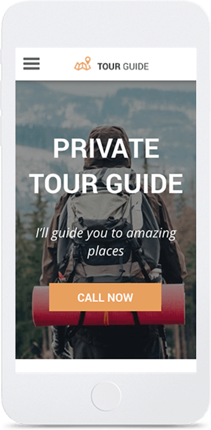 Tour Guide — mobile view