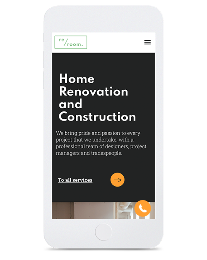 Renovation & Construction — mobile view